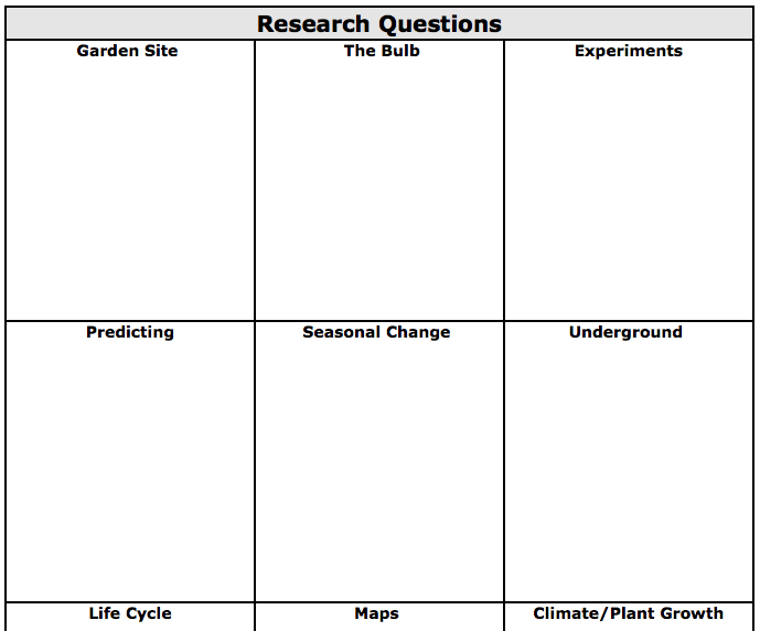 Topics for researching tulips