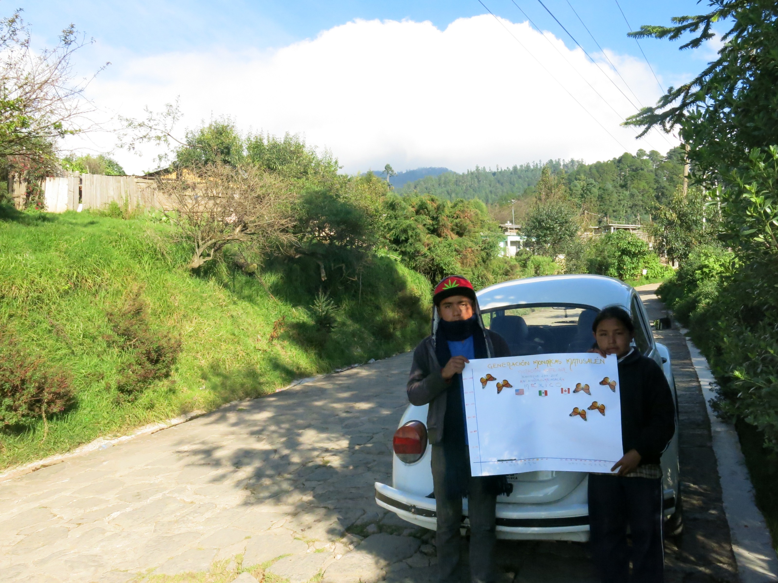 Children in Mexico Monitoring the Monarch's Arrival