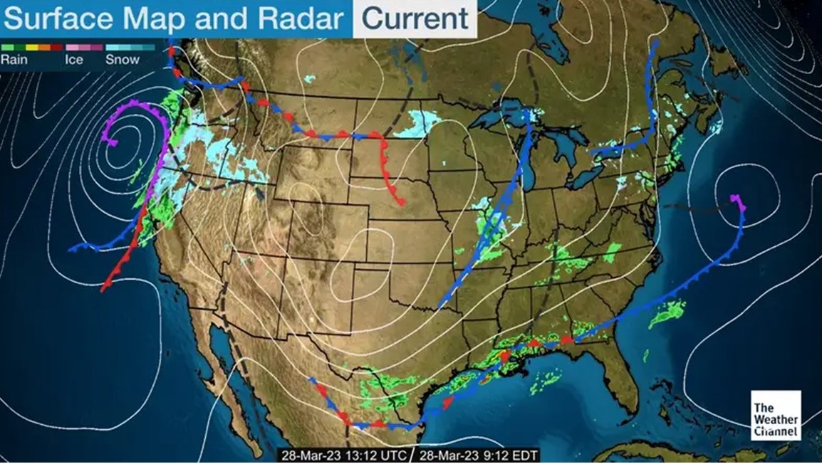 map of weather