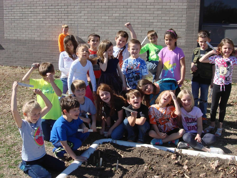 Photo of children in the garden