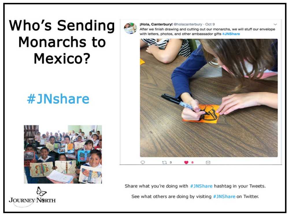 Tweeting to share classroom symbolic migration activities