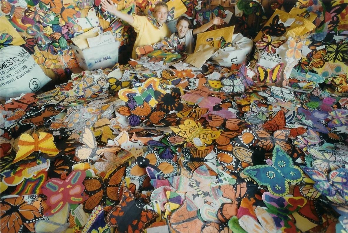 Every fall, thousands of children in the United States and Canada send symbolic monarchs to Mexico.