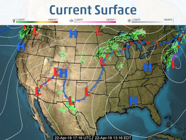 04/22/2019 Weather Map